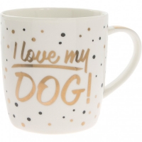 JTF  Mug I Love My Dog Gold