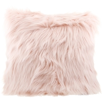 BigW  House & Home Faux Fur Cushion - Blush