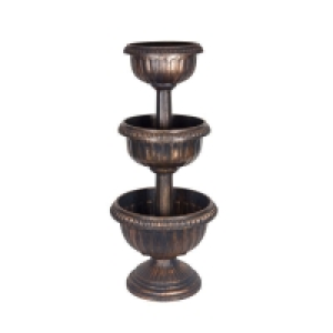 Triple Urn 3 Tier Bronze Effect Planter £16.99