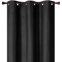 BigW  House & Home Block Out Eyelet Curtain - Black