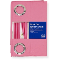 BigW  House & Home Block Out Eyelet Curtain - Pink