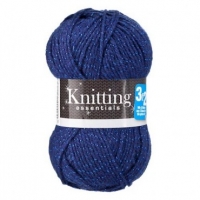 Poundland  Double Knit Yarn Navy Sparkle 50g