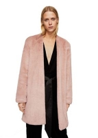 Debenhams  Mango - Pastel pink Furry coat