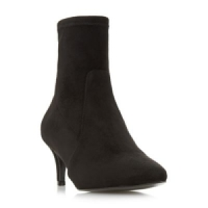 Dune - Black Orllanda pointed toe kitten heeled ankle sock