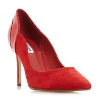 Debenhams  Dune - Red suede Bayly high stiletto heel court shoes