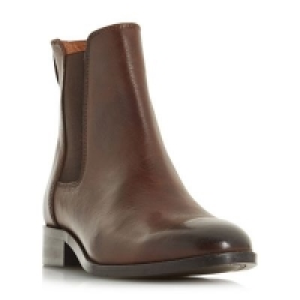 Dune - Brown leather Payeton chelsea boots