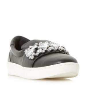 Debenhams  Dune - Black Endeavour slip on jewelled embellished traine