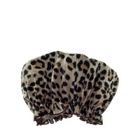 Debenhams  Hydrea London - Leopard print PEVA shower cap