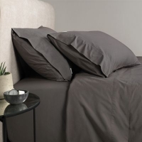 Debenhams  Sheridan - Dark grey 300 thread count percale sheet pillow