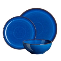 Debenhams  Denby - Glazed Imperial Blue 12 piece dinnerware set