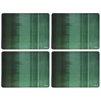 Debenhams  Denby - Pack of 4 green striped placemats
