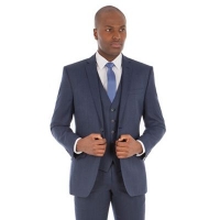 Debenhams  Ben Sherman - Deep blue micro wool blend tailored fit suit j