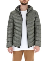 Debenhams  Burton - Khaki glacier quilted hooded jacket