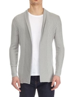 Debenhams  Burton - Grey cable knit cardigan