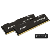 Overclockers Kingston Kingston Fury Black 8GB (2x4GB) DDR4 PC4-19200C15 2400MHz Du
