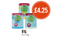Budgens  John West Tuna Steak With Brine, With Sunflower Oil and With
