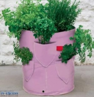 InExcess  Two Pink Haxnicks Strawberry Garden Herb Patio Planters