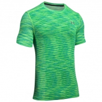 InterSport Under Armour Mens Threadborne Seamless Short Sleeve Green T-Shirt