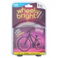 Asda Jml Wheely Bright Pink LED Bike Lights