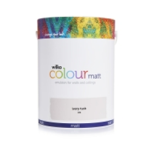 Wilko Matt Emulsion Paint Ivory Tusk 5L £16.00
