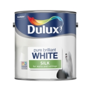 Dulux Silk Emulsion Paint Pure Brilliant White 2.5L £8.00