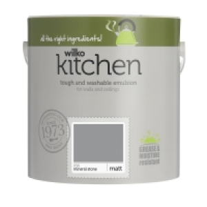 Wilko Kitchen Matt Emulsion Paint Mineral Stone 2.5L £12.00