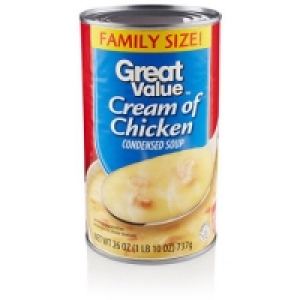 Great Value Family Size Cream Of Chicken Condensed Soup, 26  &pound;1.48