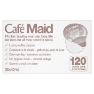 Millac Caf Maid Luxury Coffee Creamer Long Life Portions 120 x 12ml