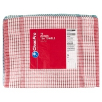 Makro  Clean Pro 10 Check Tea Towels 46cm x 70cm