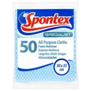 Spontex Specialist 50 All Purpose Cloths Blue