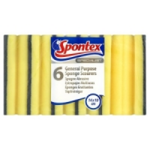 Spontex Specialist 6 General Purpose Sponge Scourers