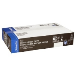Clean Pro 100 Extra Heavy Duty Extra Large Black Refuse Sack