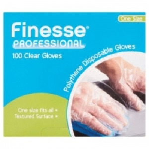Finesse Professional 100 Clear Disposable Gloves