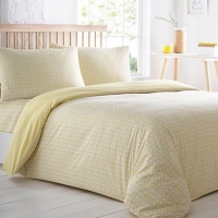 Debenhams  Home Collection Basics - Yellow printed pack of two bedding 
