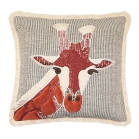 Debenhams  Abigail Ahern/EDITION - Natural giraffe embroidered cushion