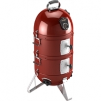 Homebase  Fornetto Razzo 18in Bullet Smoker Charcoal BBQ - Red