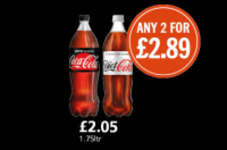 Diet Coke and Coca Cola Zero Sugar £2.89