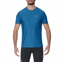 InterSport Asics Mens Short Sleeved Running T-Shirt Blue