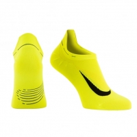 InterSport Nike Adults Elite Lightweight Yellow No-Show Socks