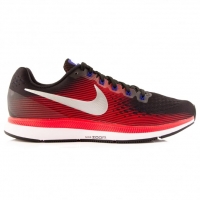 InterSport Nike Mens Air Zoom Pegasus 34 Navy and Red Running Shoes