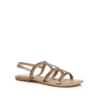 Debenhams  Mantaray - Gold Mead ankle strap sandals