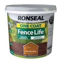Homebase Ronseal Ronseal One Coat Fence Life Tudor Harvest Gold - 5L