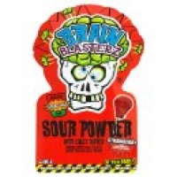 Asda Brain Blasterz Mega Sour Powder with Lolly Dipper Strawberry Flavour