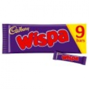 Wispa Chocolate Bar 9 Pack £2.00