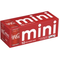Walmart  Coca-Cola Soda Mini Cans, 7.5 Fl Oz, 10 Count