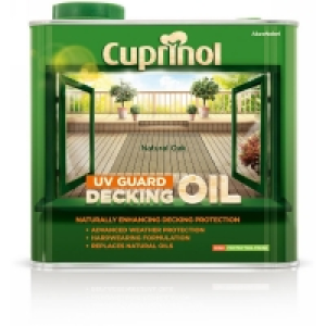 Cuprinol UV Guard Decking Oil Natural Oak 2.5L £18.00