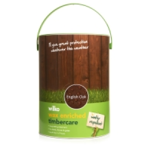 Wilko Wax Enriched Timbercare English Oak 5L £7.00