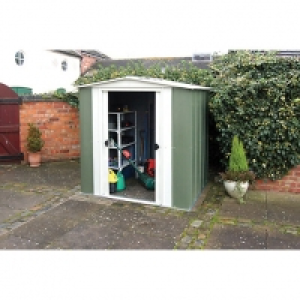 Rowlinson Metal Apex Shed without Floor - 6 x 5 ft &pound;239.99