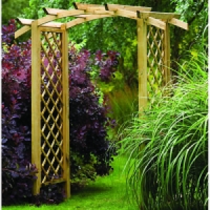 Forest Garden Elgar Curved Trellis Arch - 1870 x 1200 mm &pound;149.60