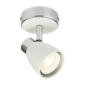 Wickes Major LED White & Chrome Single Spotlight - 4.8W £12.00